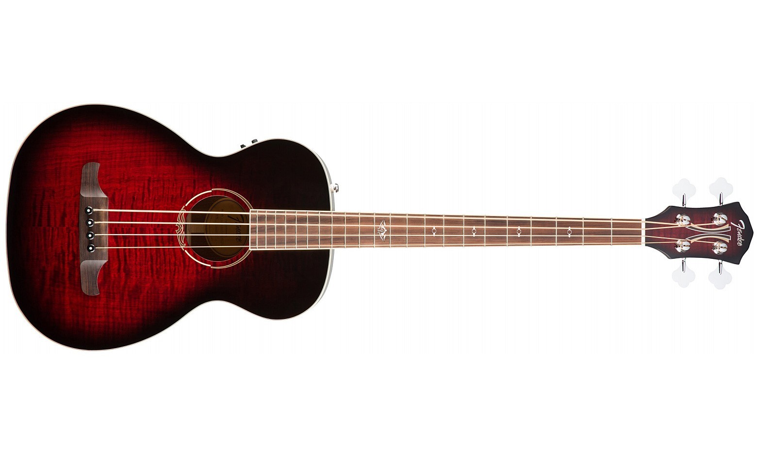 ♫ Электроакустическая бас-гитара T-Bucket™ 300E Bass, Rosewood Fingerboard,  Trans Cherry Burst (арт.096-8081-061) ➤ Купить по цене 161 568₸ с доставкой  по Казахстану и России - muzzone.kz