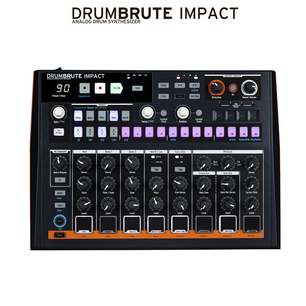 Аналоговая драм машина Arturia DrumBrute Impact