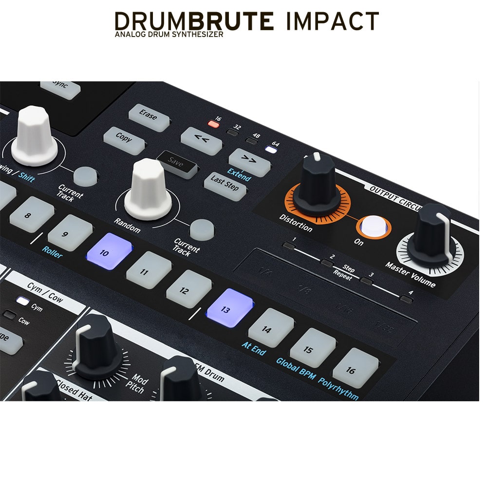 Аналоговая драм машина Arturia DrumBrute Impact