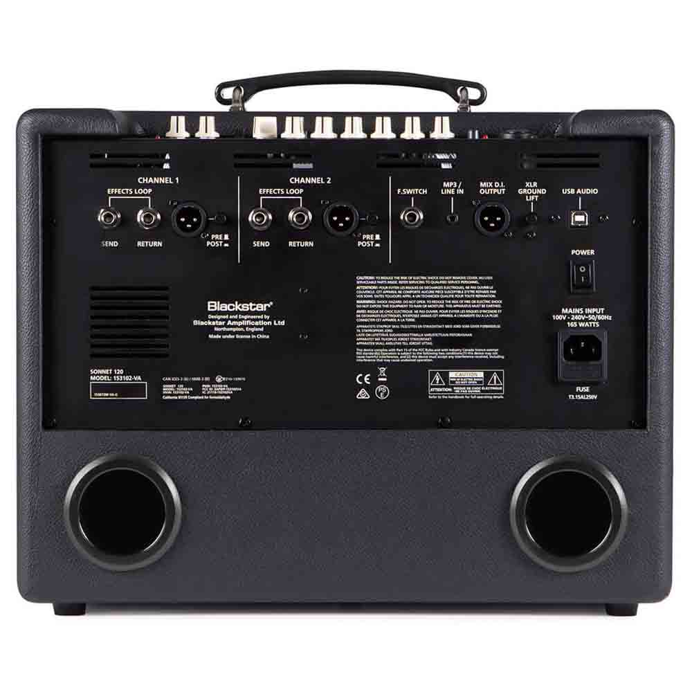 Комбоусилитель для акустической гитары Blackstar Sonnet 120 Black
