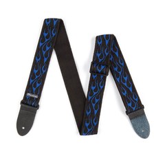 Гитарный ремень Dunlop Flambe Blue