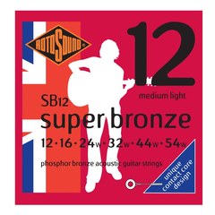 Струны для акустической гитары Rotosound SB12 Strings Phosphor Bronze