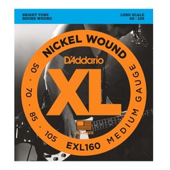 Струны для 4-струнной бас-гитары D'Addario EXL160