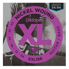 Струны для бас-гитары D'Addario EXL156