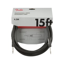 Инструментальный кабель Fender Professional Series Instrument Cable Straight/Straight 15" Black