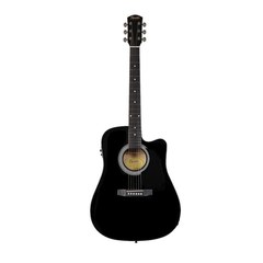 Электроакустическая гитара Squier SA-105CE Dreadnought Black W/Fishman Preamp
