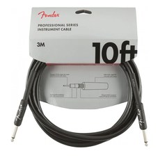 Инструментальный кабель Fender Professional Series Instrument Cable Straight/Straight 10" Black