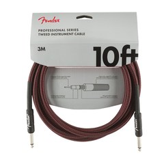 Инструментальный кабель Fender Professional Series Instrument Cable 10" Red Tweed