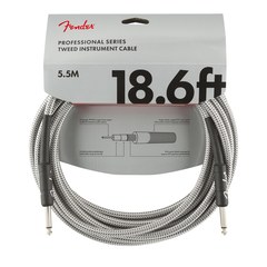 Инструментальный кабель Fender Professional Series Instrument Cable 18.6" White Tweed