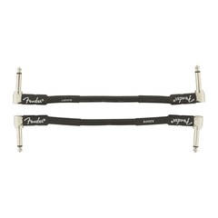 Инструментальный кабель Fender Professional Series Instrument Cable 2-Pack, Angle/Angle, 6" Black