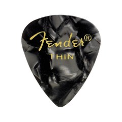 Медиатор Fender Black Moto 351 Shape Thin