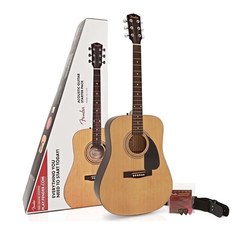 Набор акустическая гитара Fender Dreadnought Acoustic Pack Walnut Fingerboard FA-115
