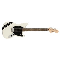 Электрогитара Squier FSR Bullet® Competition Mustang® HH Laurel Fingerboard Arctic White with Black Stripes