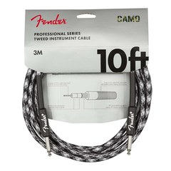 Инструментальный кабель Fender® Professional Series Straight/Straight 10" Winter Camo