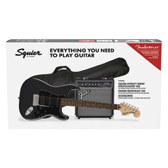 Набор электрогитара Squier Affinity Series Stratocaster HSS Charcoal Frost Metallic
