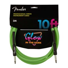 Инструментальный кабель Fender Professional Glow in the Dark Green 10'