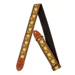 Ремень для гитары Gretsch® G Brand Strap Yellow/Orange Brown Ends