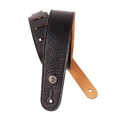 Ремень для гитары D'Addario Deluxe Slim Garment Leather Black