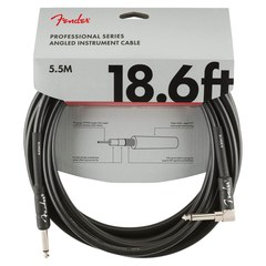 Инструментальный кабель Fender 18.6' Professional Series Straight/Angle Black