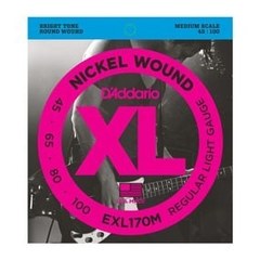 Струны для бас-гитары D'addario EXL170M Nickel Wound Bass