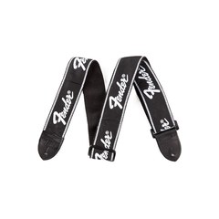 Ремень для гитары Fender® Running Logo Strap, Black