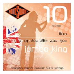 Струны для акустической гитары Rotosound Jumbo King JK10