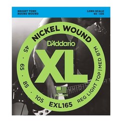 Струны для 4-струнной бас-гитары D'Addario EXL165