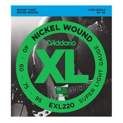 Струны для 4-струнной бас-гитары D'Addario EXL220