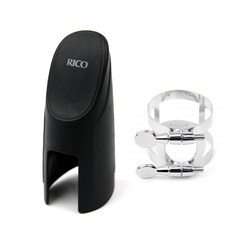 Лигатура для саксофона-сопрано Rico Soprano Sax Nickel Plated RSS1N