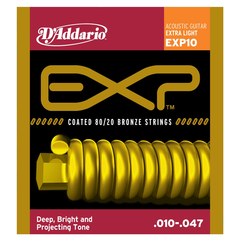 Струны для акустической гитары D'Addario EXP10