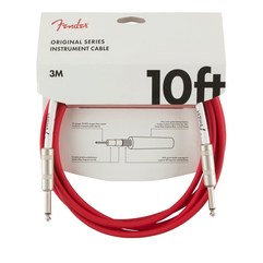 Инструментальный кабель Fender Original Series Instrument Cable 10" Fiesta Red