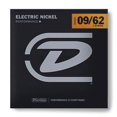 Струны для 7-струнной электрогитары Dunlop Nickel Plated Steel Light 9-62
