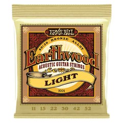 Струны для акустической гитары Earthwood Light 80/20 Bronze Acoustic Guitar Strings 11-52 Gauge