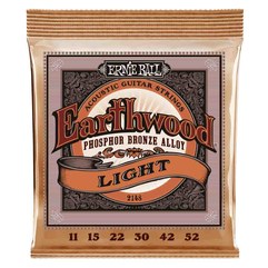 Струны для акустической гитары Earthwood Light Phosphor Bronze Acoustic Guitar Strings 11-52 Gauge