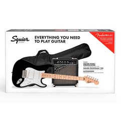 Набор электрогитара Squier Sonic™ Stratocaster® SSS Black Pack