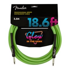 Инструментальный кабель Fender Professional Glow in the Dark Green 18.6'