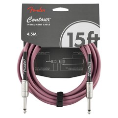 Инструментальный кабель Fender Contour™ Burgundy Mist 15'