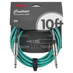 Инструментальный кабель Fender Contour™ Sherwood Green 10'