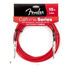 Инструментальный кабель Fender® California Instrument Cable, 15', Candy Apple Red