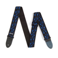 Гитарный ремень Dunlop Flambe Blue