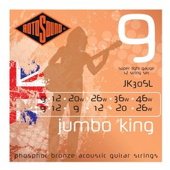 Струны для 12-струнной акустической гитары Rotosound JK30 SL-9