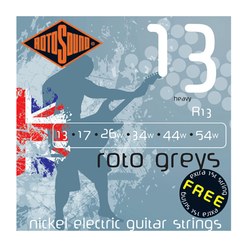 Струны для электрогитары Rotosound R13 Roto Grey Heavy