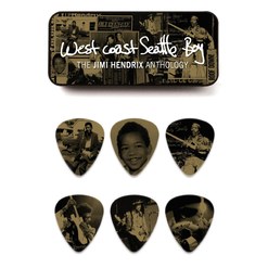 Набор медиаторов Dunlop JH-PT10H Jimi Hendrix West Coast Seattle Boy
