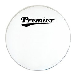 Пластик для маршевого барабана Premier White Bass Head Logo RU1928NP