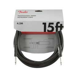 Инструментальный кабель Fender Professional Series Instrument Cable Straight/Straight 15" Black