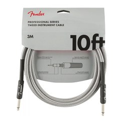 Инструментальный кабель Fender Professional Series Instrument Cable 10" White Tweed