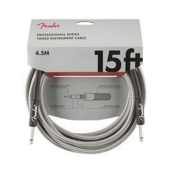 Инструментальный кабель Fender Professional Series Instrument Cable 15" White Tweed