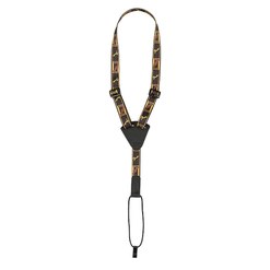 Ремень для укулеле Fender Ukulele Strap Black/Yellow/Brown