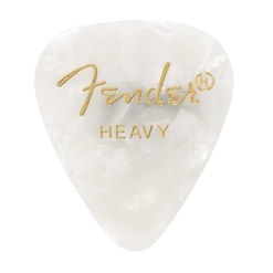 Медиатор Fender White Moto 351 Shape Heavy