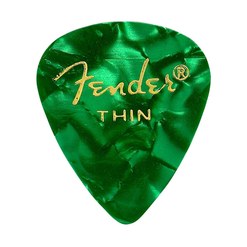 Медиатор Fender Green Moto 351 Shape Thin